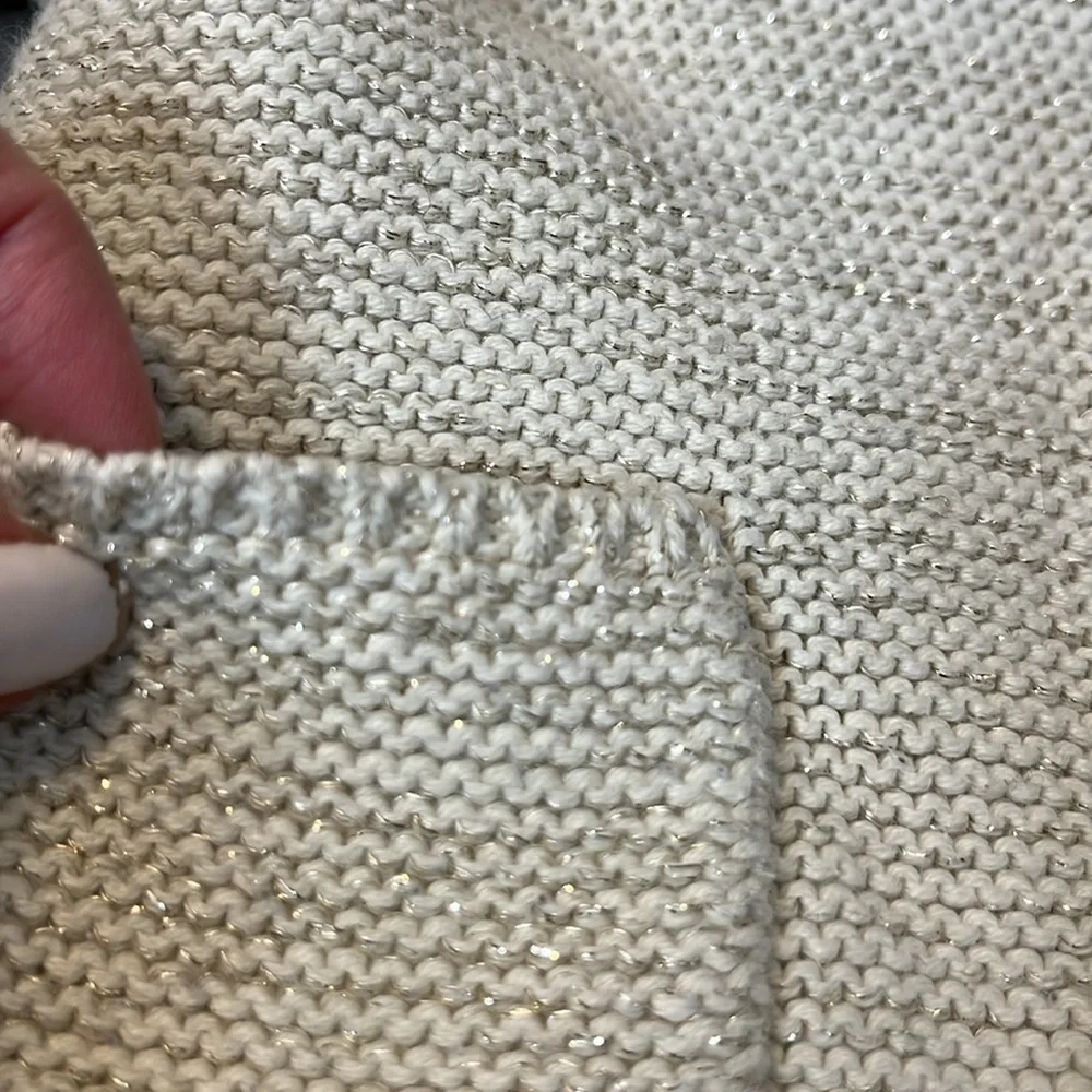 Baby Gap Sherpa Lined Metallic Thread Cotton Jacket Cozy Baby 6-12 Months